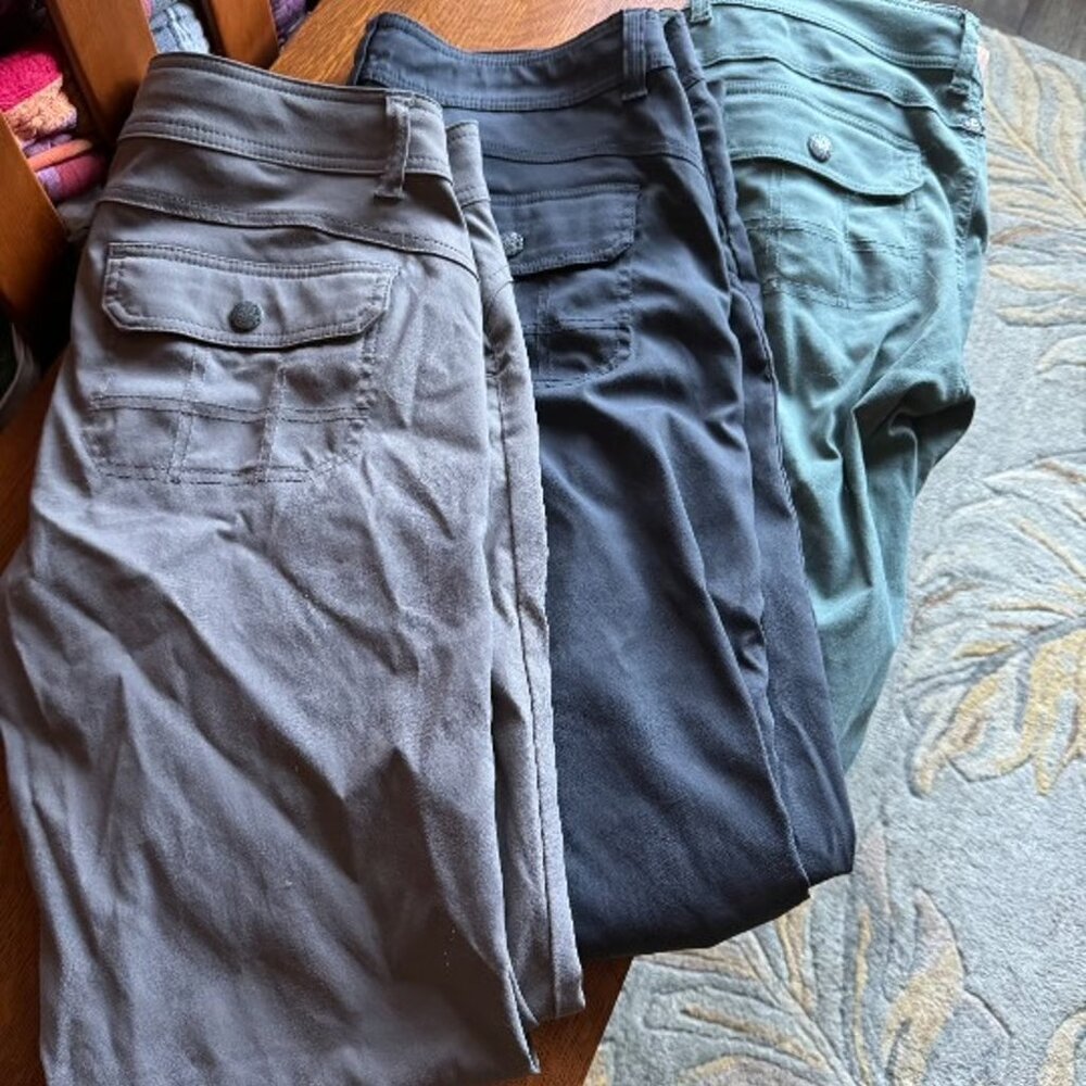 Prana Halle pants - 3 pair lot (sz 10)